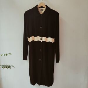 Tocca Black and Cream Spring Coat